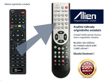 Diaľkový ovládač ALIEN STB TeleSystem TS6810 Stealth