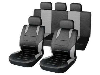 Potahy sedadel sada 9ks SPORT šedé AIRBAG - obrázok 1