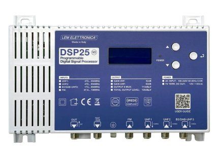 LEM DSP25 V2 programovatelný DVB-T/T2 zesilovač - obrázok 1