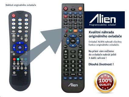 Diaľkový ovládač ALIEN Luxtronic RC1055