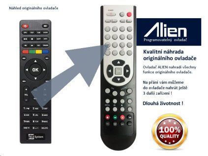 Diaľkový ovládač ALIEN STB TeleSystem TS UP 4K