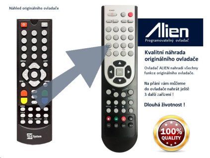 Diaľkový ovládač ALIEN STB TeleSystem WINBOX DT2000
