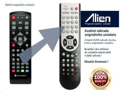 Diaľkový ovládač ALIEN STB GoGEN DVB 219 T2 DUAL
