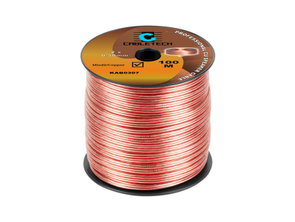 Kabel dvojlinka Cabletech KAB0307 2x 0,5 mm průhlrdná CU