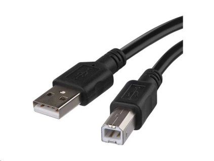 Kabel USB 2.0, A/M – B/M, 2m, černá, EMOS S70202 - obrázok 1