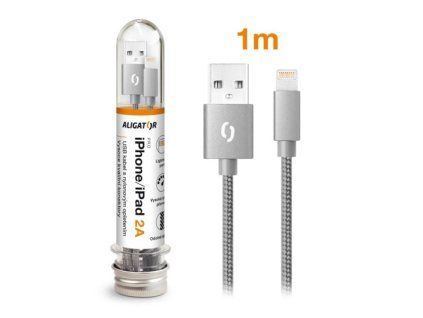 ALI datový kabel lightning,šedý DAKT006