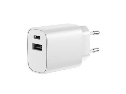 Solight USB-A+C fast charger 20W - obrázok 1