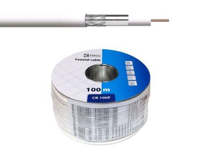 Koaxiální kabel Emos CB100F / 100m / 6,5 mm - obrázok 1