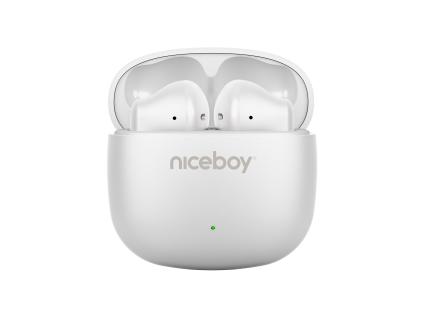 Slúchadlá Niceboy Beans 4 POP Arctic White