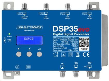 LEM DSP35evo programovatelný DVB-T/T2 zesilovač - obrázok 1