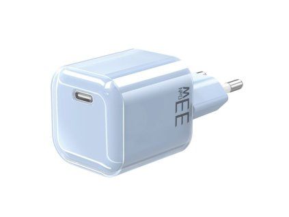 Solight 33W GaN fast charge USB-C adaptér, modrý - obrázok 1