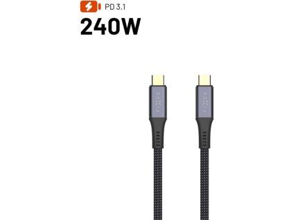 FIXED kabel USB-C/C 2 m FIXDBP2-CC2-BK