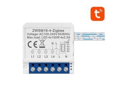 Inteligentný spínací modul ZigBee Avatto ZWSM16-W4 TUYA