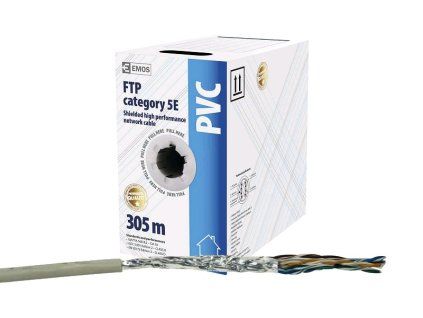 FTP datový kabel CAT5E EMOS  305m - obrázok 1