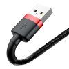 Baseus Cafule USB Lightning kábel 2,4A 0,5 m (červený+čierny) - obrázok 5