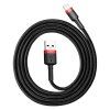 Baseus Cafule USB Lightning kábel 2,4A 0,5 m (červený+čierny) - obrázok 1