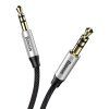 Baseus Yiven Audio kábel 3,5 samec Audio M30 1,5 m strieborný + čierny - obrázok 3