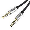 Baseus Yiven Audio kábel 3,5 samec Audio M30 1,5 m strieborný + čierny - obrázok 4