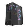 Počítačová skrinka Darkflash DK351 + 4 ventilátory (čierna) - obrázok 5