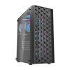 Počítačová skrinka Darkflash DK351 + 4 ventilátory (čierna) - obrázok 1