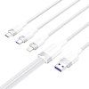 Kábel USB 2.0 A na 3 v 1 6A Vention CTRWG 1,5 m (biely) - obrázok 2