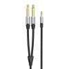 Audio kábel mini jack 3,5 mm na 2x jack 6,35 mm samec Vention BARHK 8 m - obrázok 2