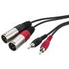 Monacor MCA-127P Audio pripájací kábel, 1 m - obrázok 1