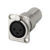 Neutrik NA-3FDM NEUTRIK XLR adaptér na panel, 3 pólový - obrázok 1