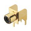 Monacor T-709G RCA panelová samica, pozlátené - obrázok 1