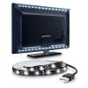 Solight LED pásik pre TV, 100cm, USB, vypínač, studená biela - obrázok 1