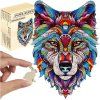 Dřevěné puzzle Kruzzel 24552 Vlk - obrázok 1