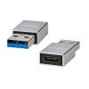 Adaptér NEDIS CCGB60925GY USB-A (M) - USB-C (F) 3.2 černý - obrázok 1