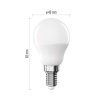 LED žárovka Classic Mini Globe / E14 / 6,5 W (60 W) / 806 lm / studená bílá - obrázok 2