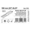 Stěrač FLAT BULK (SLOT) 22"/550mm - obrázok 2