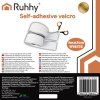 Suchý zip samolepící Ruhhy 25807 5m x 5cm bílý - obrázok 8