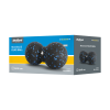 Masážní míč dvojitý 8 cm, REBEL ACTIVE RBA-3056-8, černomodrý, materiál EPP - obrázok 3