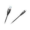 Kabel REBEL USB-A - Lightning černý 1m - obrázok 1