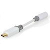 Adaptér NEDIS CCBW65950WT01 USB-C (M) - Jack 3.5mm (F) 0.1m bílý - obrázok 1