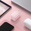 Solight 33W GaN fast charge USB-C adaptér, ružový - obrázok 2