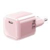 Solight 33W GaN fast charge USB-C adaptér, ružový - obrázok 1