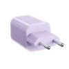 Solight 33W GaN fast charge USB-A + USB-C adaptér, fialový - obrázok 3