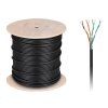 UTP Kabel CAT5E Cabletech 0,512 mm  UV černý, venkovní 305m - obrázok 1
