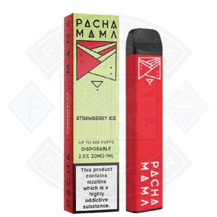 PACHA MAMA DISPOSABLE 20MG STRAWBERRY ICE 72 FL