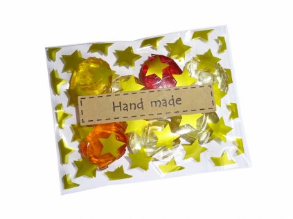Samolepka Hand made - obdélník (30 ks)
