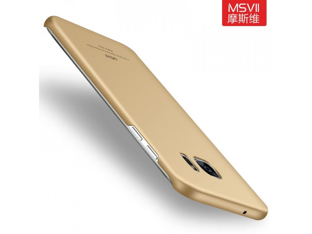 Plastový kryt pre Samsung Galaxy S6 Edge - simple gold