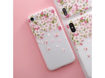 Silikónový kryt (obal) pre iPhone 6+/6S+ (Plus) - kvet 3