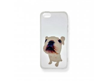 Silikónový kryt (obal) pre iPhone 5/5S/SE - bulldog 2