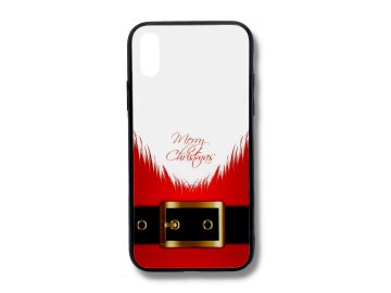 Vianočný plastový kryt (obal) pre iPhone 6/6S - Santov opasok