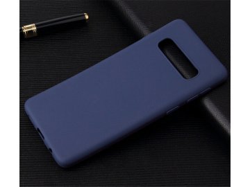 Silikónový kryt (obal) pre Samsung Galaxy S10+ (Plus) - dark blue (tm. modrý)