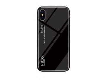 Silikónový kryt na Huawei P smart čierny (sklenená zadná strana)
